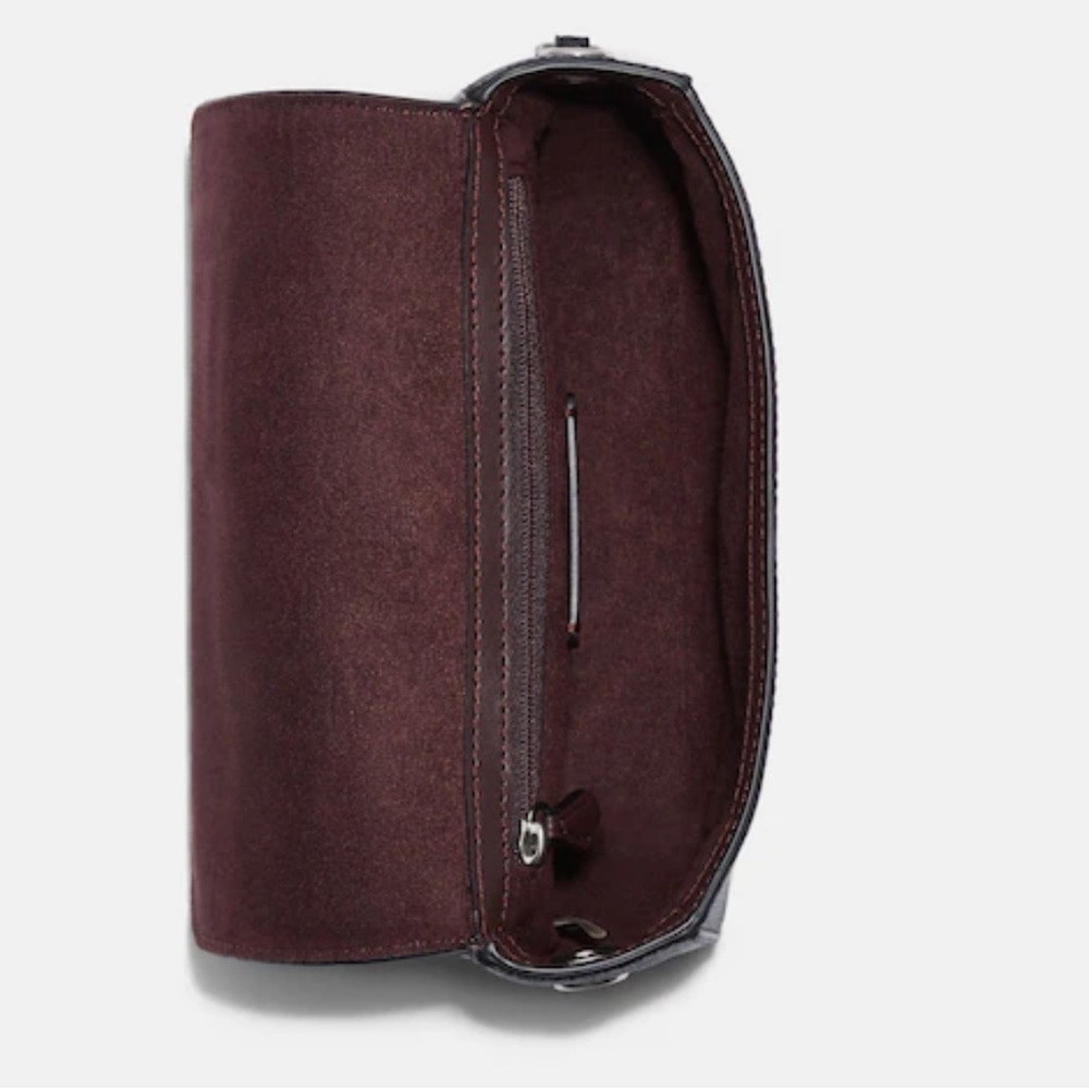 COACH Gemma Crossbody In Colorblock With Apple Buckle Forest Midnight Navy color - Picture 11 of 16